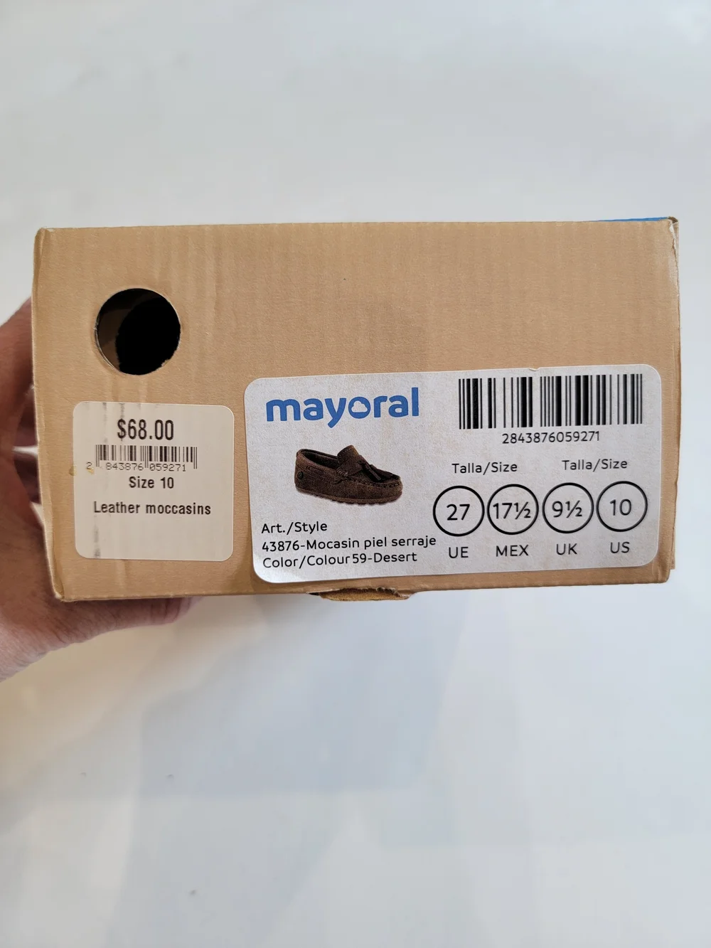 Mayoral Kids' Tan Tassel Moccasin Loafers Sz 10